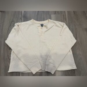 AERIE cropped light sweater